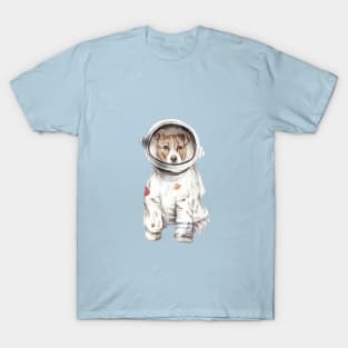 Laika Space Dog Astronaut Puppy T-Shirt